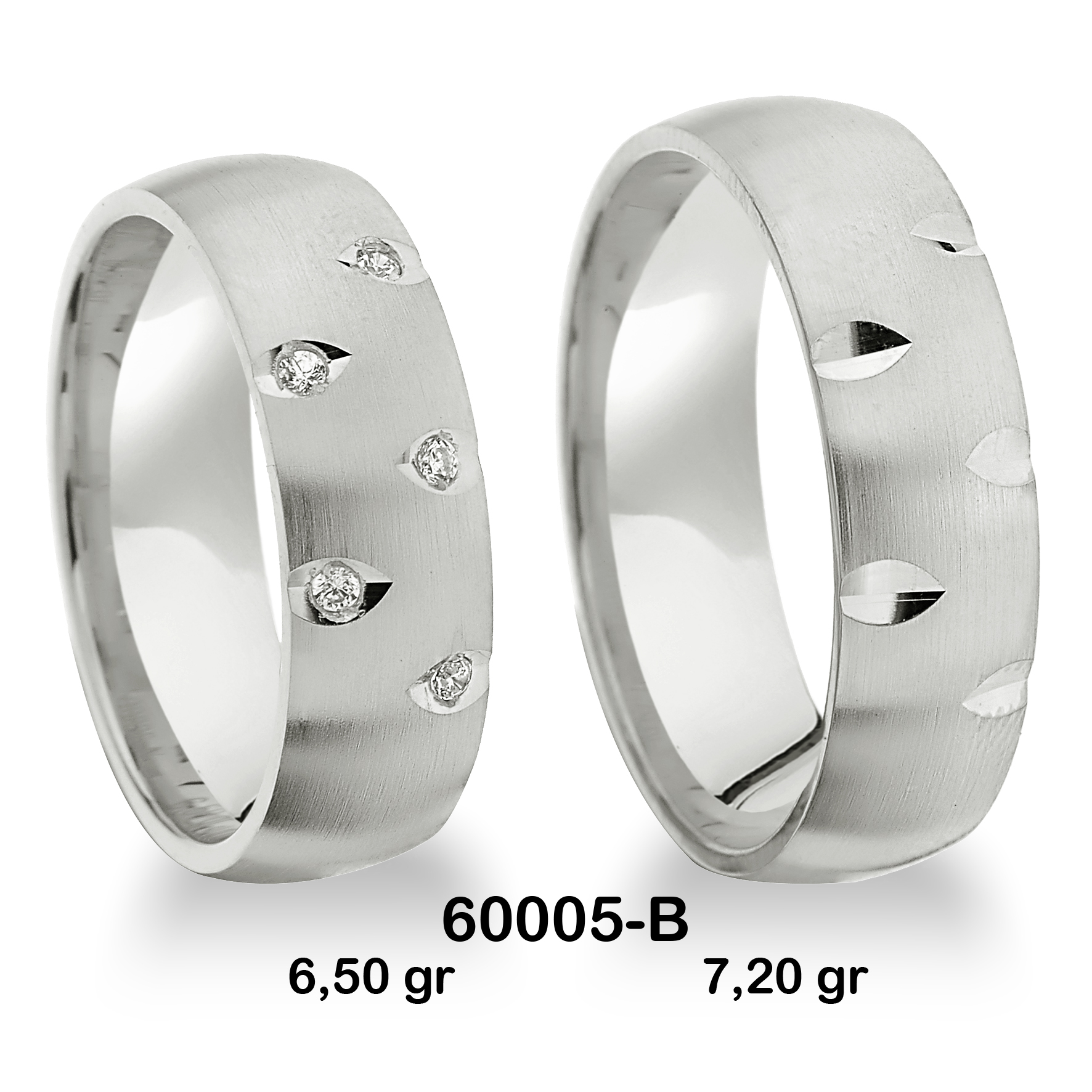 Beyaz Alyans Modeli-60005-B